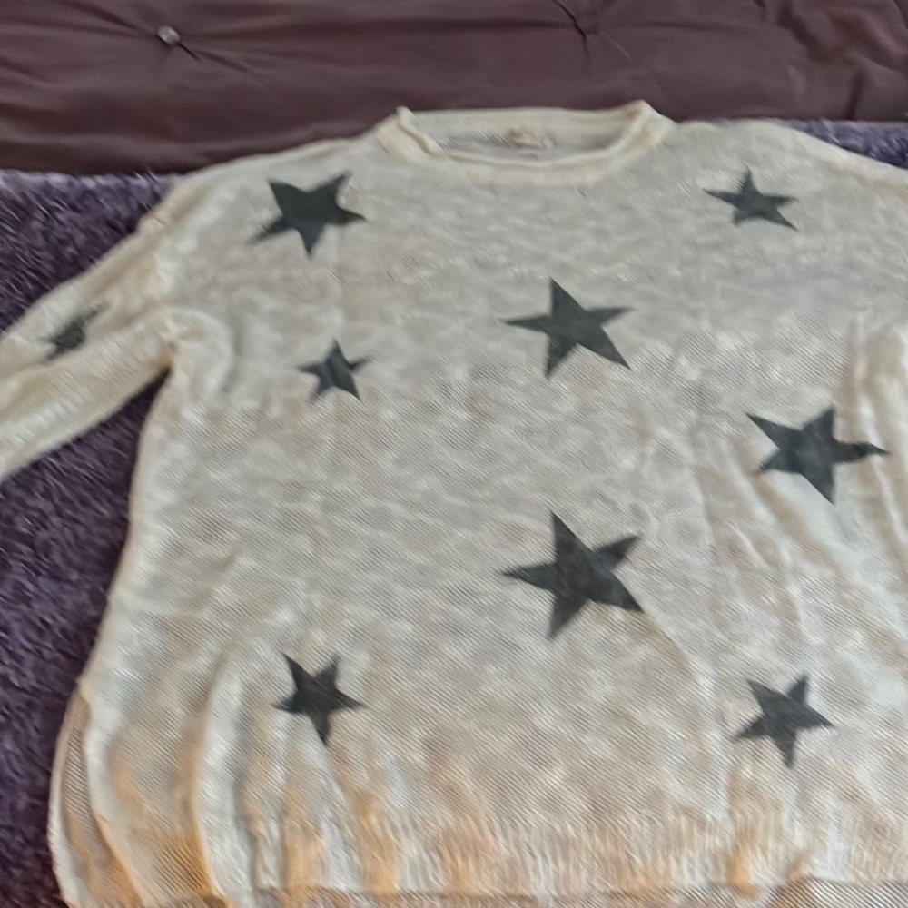 Great Boutique Piece for spring and cool summer nights blue stars